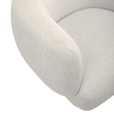 Temple &amp; Webster Natural Benji Swivel Armchair