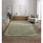 Temple &amp; Webster Green Aubrey Hand-Tufted Wool-Blend Rug