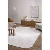 Temple &amp; Webster Cream Aubrey Hand-Tufted Wool-Blend Rug