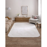 Temple &amp; Webster Cream Aubrey Hand-Tufted Wool-Blend Rug