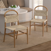 Temple &amp; Webster Marcus Beech Wood Dining Chairs