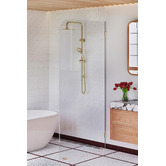 Temple &amp; Webster Blanca Glass Shower Screen