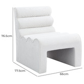 Temple &amp; Webster Natural Pablo Chenille Accent Chair