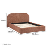 Temple &amp; Webster Emery Upholstered Bed