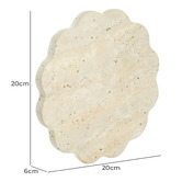 Temple &amp; Webster Henry Travertine LED Wall Sconce