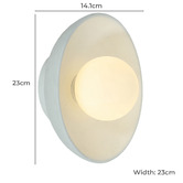 Temple &amp; Webster Morris Ceramic Wall Sconce