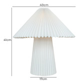 Temple &amp; Webster 41cm Gia Pleated Table Lamp