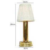 Temple &amp; Webster Thea Metal Cordless LED Touch Table Lamp