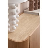 Temple &amp; Webster 180cm Magnus Travertine Stone-Top TV Unit
