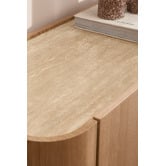 Temple &amp; Webster 180cm Magnus Travertine Stone-Top TV Unit