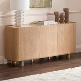 Temple &amp; Webster 150cm Premium Magnus Travertine Stone Sideboard