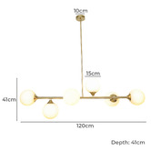 Temple &amp; Webster Remy 6 Light Pendant