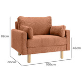 Temple &amp; Webster Oslo Upholstered Armchair