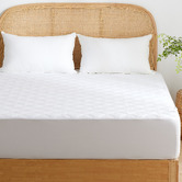 Temple &amp; Webster Deluxe Cotton-blend Quilted Waterproof Mattress Protector