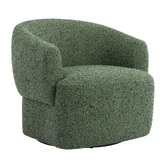 Temple &amp; Webster Cuddle Upholstered Swivel Armchair
