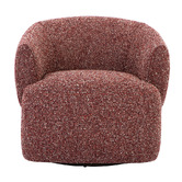 Temple &amp; Webster Cuddle Upholstered Swivel Armchair