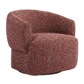 Temple &amp; Webster Cuddle Upholstered Swivel Armchair