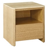 Temple &amp; Webster Ronan Travertine Bedside Table