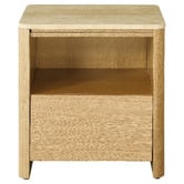 Temple &amp; Webster Ronan Travertine Bedside Table