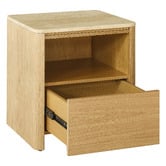 Temple &amp; Webster Ronan Travertine Bedside Table