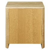 Temple &amp; Webster Ronan Travertine Bedside Table