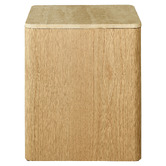 Temple &amp; Webster Ronan Travertine Bedside Table
