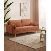 Temple &amp; Webster Oslo 3 Seater Upholstered Sofa