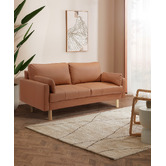 Temple &amp; Webster Oslo 3 Seater Upholstered Sofa
