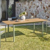 Temple &amp; Webster Coogee Extendable Eucalyptus Wood Outdoor Dining Table