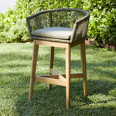 Temple &amp; Webster 68.5cm Laguna Rope Outdoor Barstool
