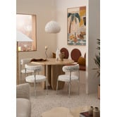 Temple &amp; Webster Conrad Upholstered &amp; Chrome Dining Chairs