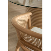 Temple &amp; Webster Shun Beech Wood &amp; Rattan Dining Chair
