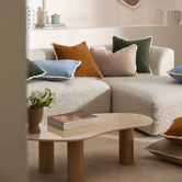 Temple &amp; Webster Orlena Fringed Velvet Cushion