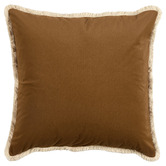Temple &amp; Webster Orlena Fringed Velvet Cushion