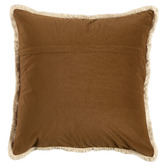Temple &amp; Webster Orlena Fringed Velvet Cushion