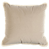Temple &amp; Webster Orlena Fringed Velvet Cushion