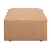 Temple &amp; Webster Russo Faux Leather Ottoman