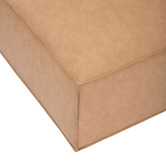 Temple &amp; Webster Russo Faux Leather Ottoman