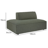 Temple &amp; Webster Russo Upholstered Chaise Lounge