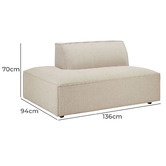 Temple &amp; Webster Russo Upholstered Chaise Lounge