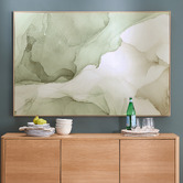 Temple &amp; Webster Ripple Abstract Framed Canvas Wall Art