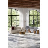Temple &amp; Webster Clover Pillar Leg Round Mango Wood Coffee Table