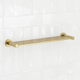 Temple &amp; Webster Clovelly 500mm Brushed Gold Stainless Steel Shower Shelf