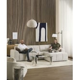 Temple &amp; Webster Quinn 4 Seater Upholstered Sofa with Reversible Chaise