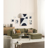 Temple &amp; Webster Jude 4 Seater Slipcover Sofa with Reversible Chaise