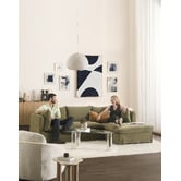 Temple &amp; Webster Jude 4 Seater Slipcover Sofa with Reversible Chaise