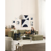 Temple &amp; Webster Jude 4 Seater Slipcover Sofa with Reversible Chaise