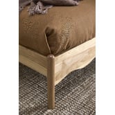 Temple &amp; Webster Sadie Wavy Pine Wood Bed