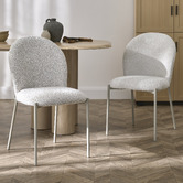 Temple &amp; Webster Jenna Boucle Dining Chairs