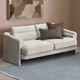 Temple &amp; Webster Giselle 3 Seater Velvet Sofa